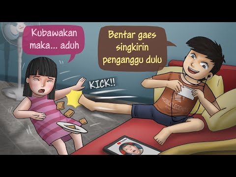 Bocil Kematian – Menyingkirkan adik pengganggu push rank #HORORMISTERI Kartun Hantu, Animasi Horror