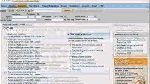 MD Consult Collection شرح لطريقة البحث في MD Consult | SDL