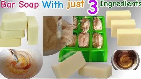 HOW TO MAKE QUALITY LAUNDRY BAR SOAP AT HOME WITH JUST 3 INGREDIENTS // BEGINNERS FRIENDLY