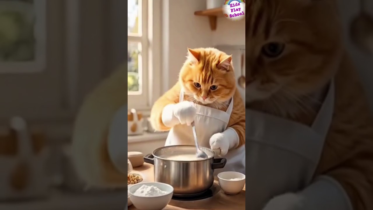 Funny Cat Making Tea ☕ | Cute Cat Tea Time | 