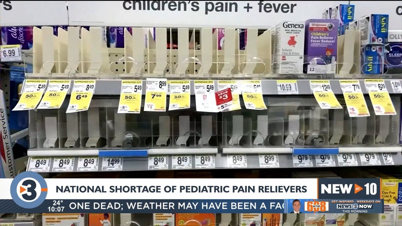 Parents search for solutions amid national shortage of pediatric pain