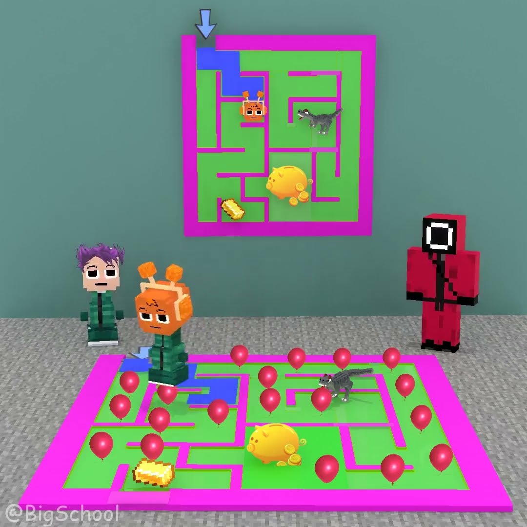 Help Thanos go in the right direction to get the golden pig! ?