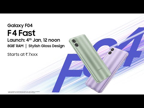 The all new Galaxy F04 | F 4 Fast with 8GB RAM | Samsung