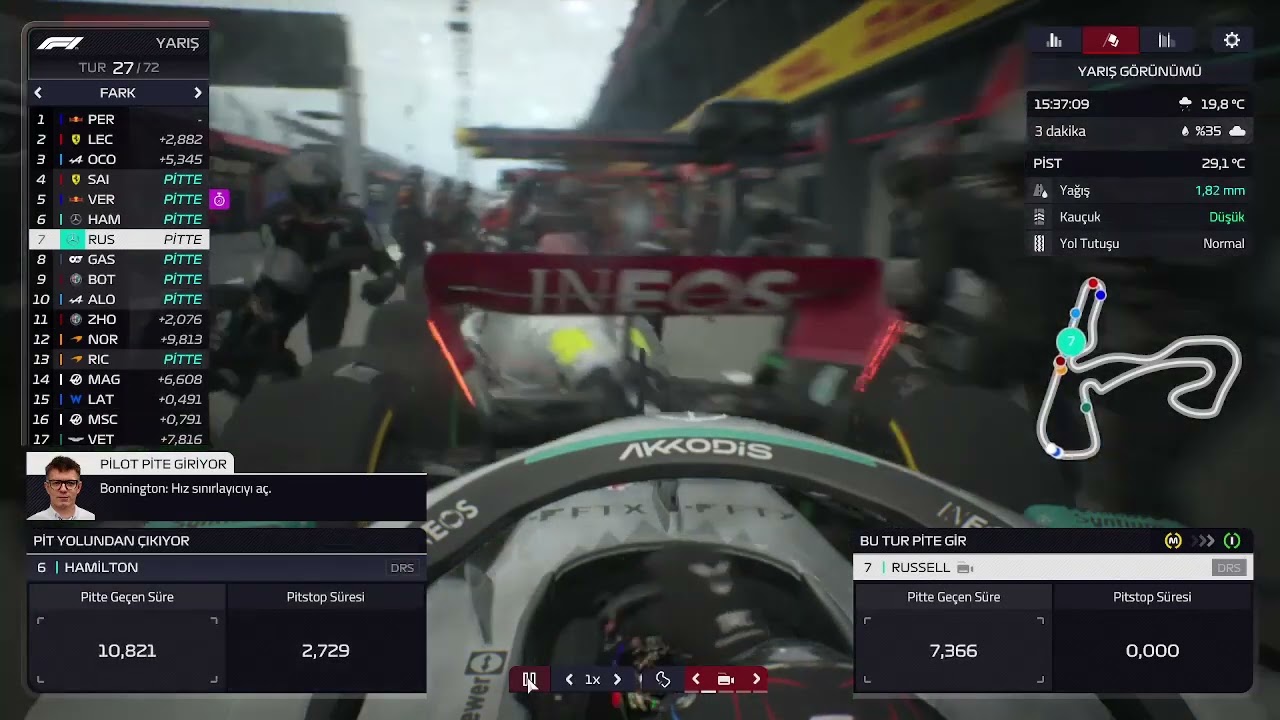 F1 Manager 22 Pit Stop Fail
