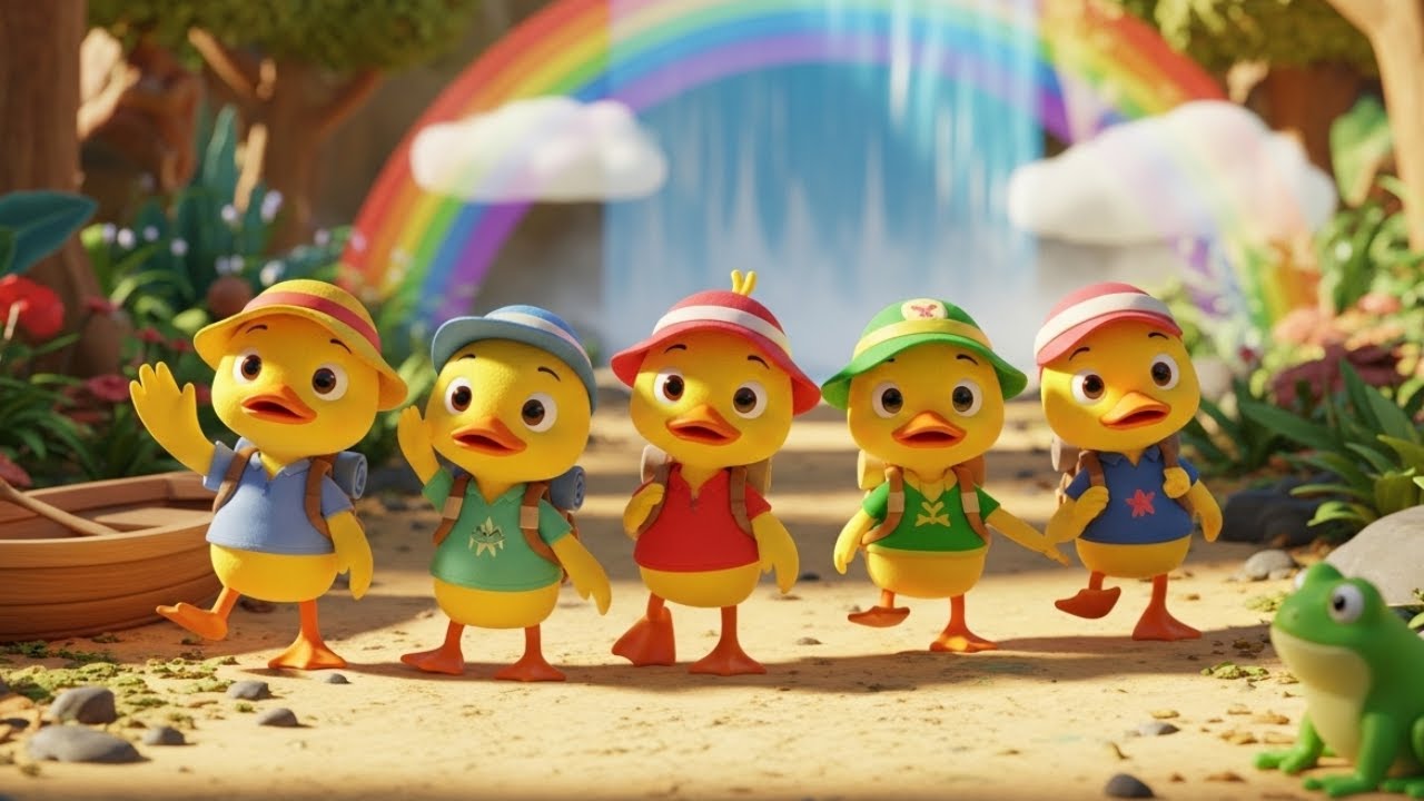 Five Little Ducks Song | Classic Children's Rhymes for Toddlers