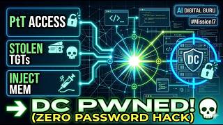 Pass the Ticket Attack Hindi | Kerberos TGT Injection & AD Hacking | Mission i7