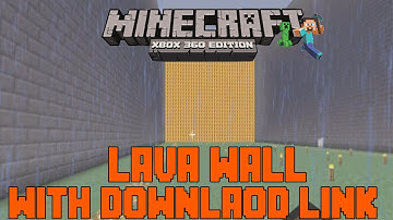 Minecraft Xbox 360-Lava Wall!! (W/Download)