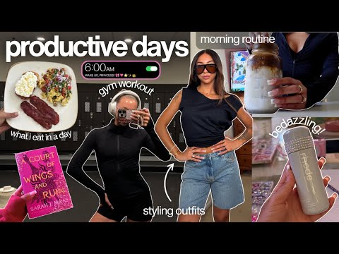 6AM PRODUCTIVE DAY IN MY LIFE! 📱🩷 morning routine, new hobbies, workouts, content creation, meals