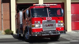 LAFD Engine 33 Responding