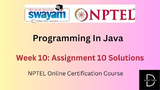 Programming In Java Week 10 Assignment Answers || Jan 2024 || NPTEL