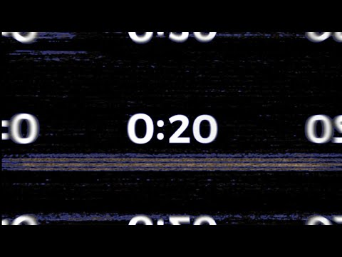 20 Second countdown timer - No sound - Glitch Animation