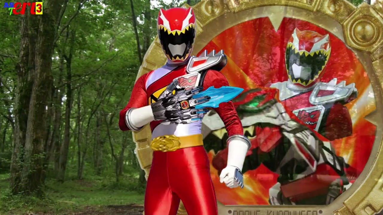 Brave Kyoryu Red Universe Warriors fanmade Sentai Ring - YouTube