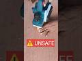 UNSAFE ❌ One Simple Clamp Makes It SAFE ✅ #woodworking #safety #diy #shorts