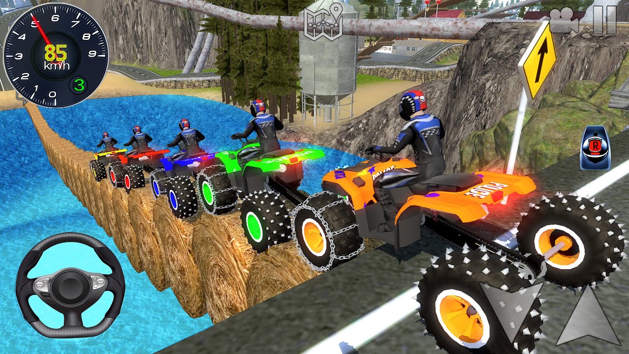Impossible Dirt Quad Bikes Extreme Racing Stunts Game #2 - Driving Motocross ATV Bike Gameplay [UHD]
