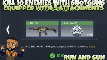 KILL 10 ENEMIES WITH SHOTGUNS EQUIPPED WITH 5 ATTACHMENTS CALL OF DUTY MOBILE COD MOBILE CODM
