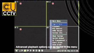 CUCCTV Ltd. Cenos 8800 Playback Tutorial (New Model)