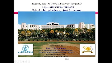 Video lecture. 1-Introduction to Structural Steel & Steel structures.
