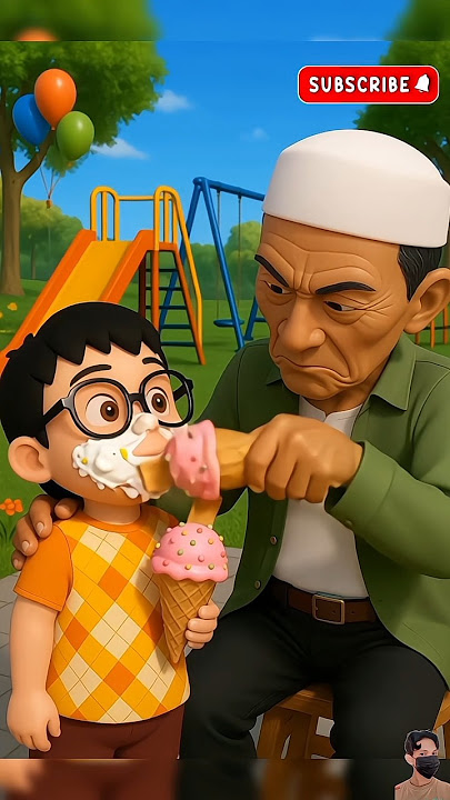 Ehsan Belepotan Es Krim Gara² Tok Dalang 😱🤣 #upinipin #shortsviral #trending #animasi