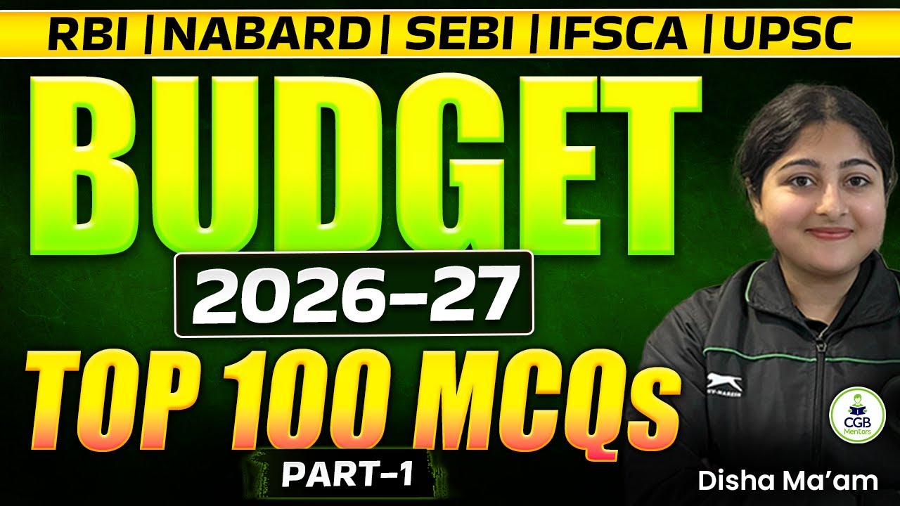 Top 50+ MCQs on Union Budget 2026-27 | Budget 2026 Important Questions