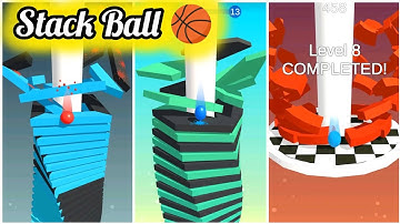 "Stack Ball Gameplay | Ultimate Helix Smash Challenge!"100k #game #viralgameplay