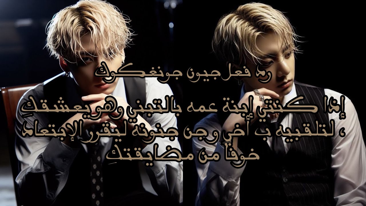 رد فعل جيون جونغكوك إذا كنتي إبنة عمه بالتبني وكان يعشقك بشدة ، لتقولي له أخي و غضب ل…