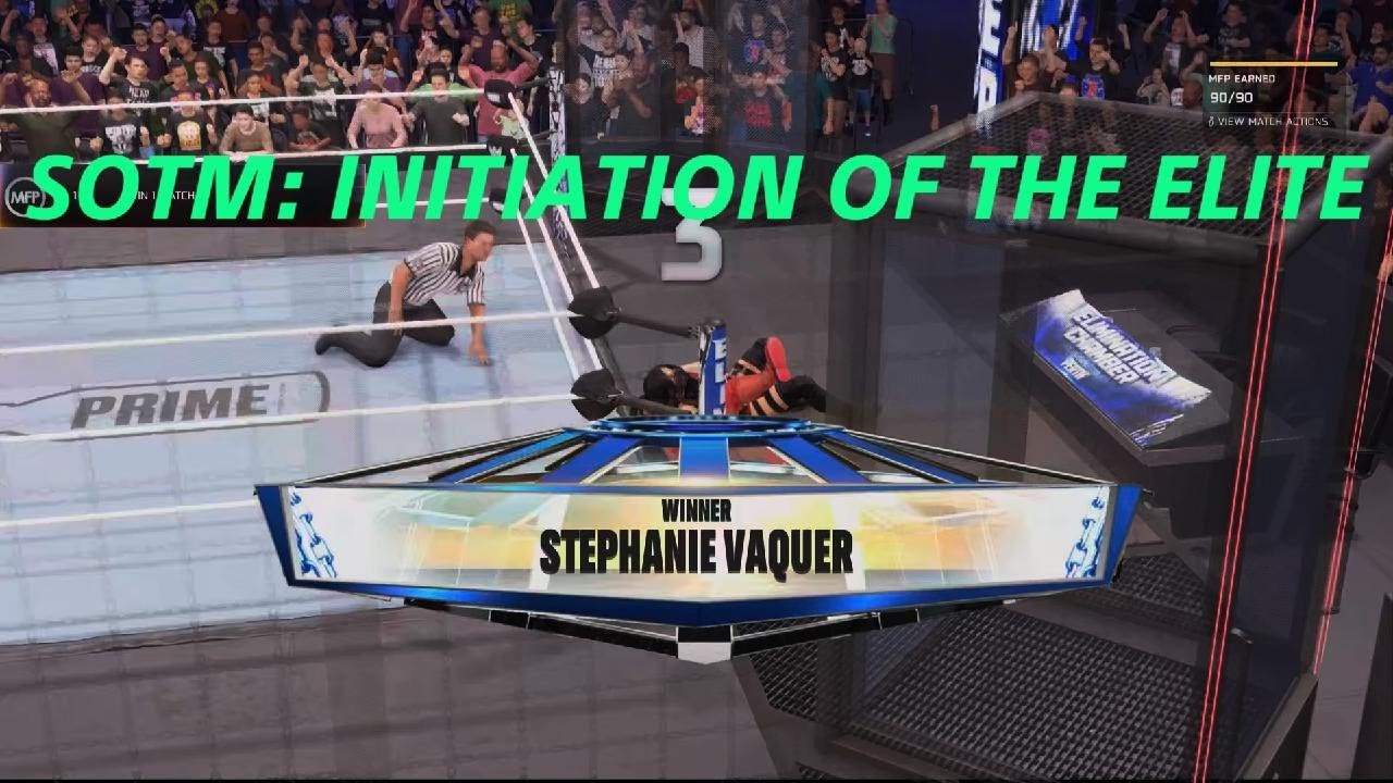 WWE2K25 - SOTM: INITIATION OF THE ELITE FIRST EVER ELIMINATION CHAMBER MATCH IN MyFaction