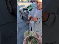 BUYING AN IPHONE 16 IN $1 BILLS ONLY She liked it I think #shorts