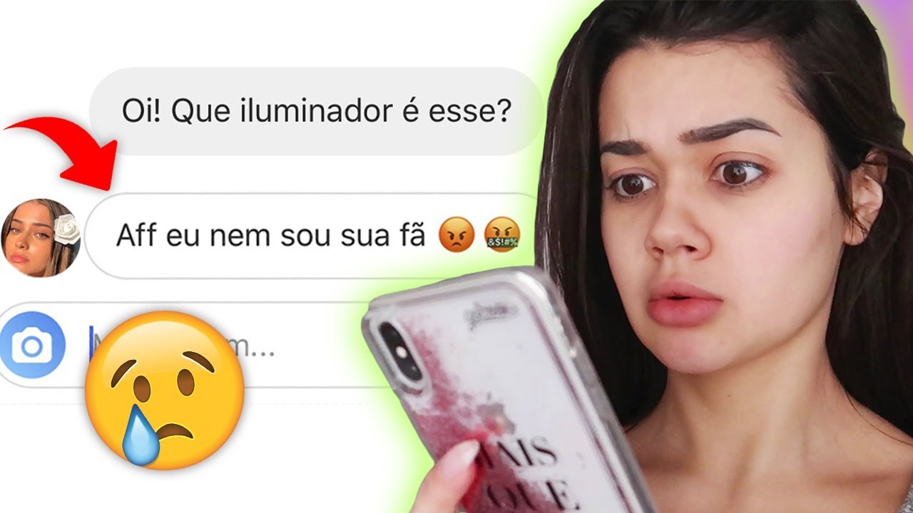 MANDANDO DM PARA FÃS DECIDIREM MINHA MAKE