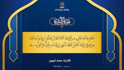 حزب 1 بصوت القارئ محمد شهبون