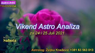 Vikend Astro Analiza za 24 i 25 Juli 2021