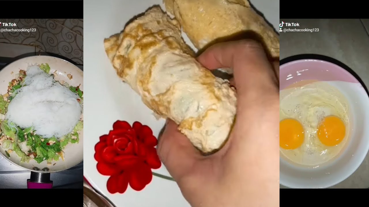 Healthy Rice Noodle Egg Roll SIMPLE RECIPE YouTube