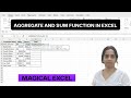 AGGREGATE &amp; SUM function ignore errors in Excel !!