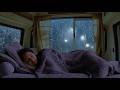 🌧️ Rain &amp; Thunder Outside Van Window | Deep Sleep Without Disturbance All Night Long 🌙