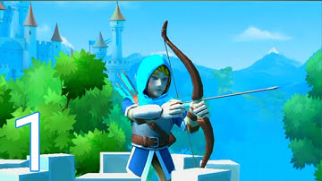 Tiny Archers - Gameplay Walkthrough Part 1 - Adam: Days 1-6 (iOS, Android)