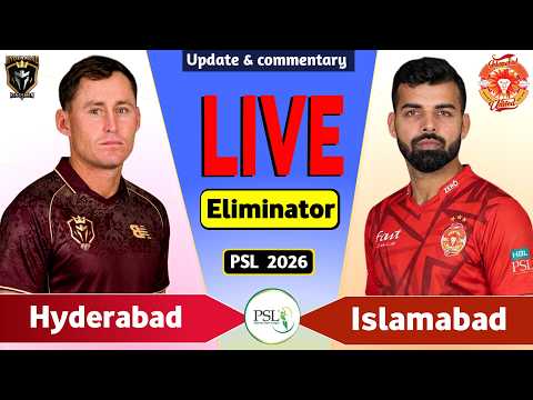 PSL Live: Hyderabad vs Islamabad Eliminator  T20 Live Match Today | HK vs IU Live Score & Commentary thumbnail