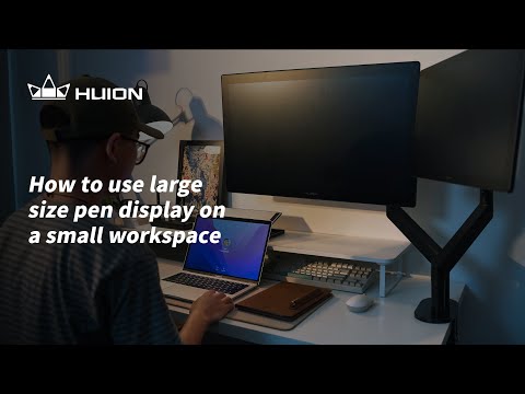 Huion | How to use large size pen display on a small workspace?