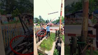 Manual gate operation backed by interlocking protection. #shorts #railway #railroad #foryou