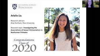 2020 Undergraduate Awards Ceremony, Department of Biosciences, Rice University