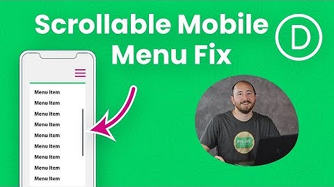 How To Make The Divi Mobile Dropdown Menu Height Scrollable