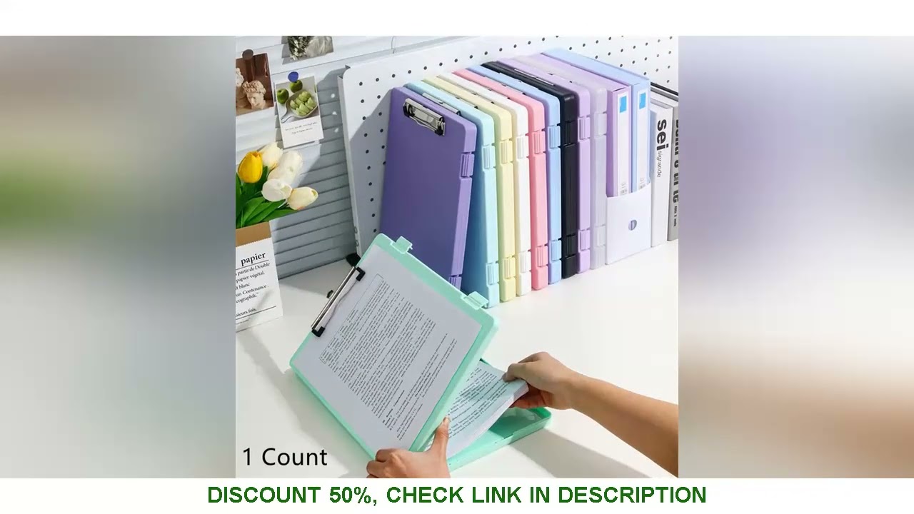 Multi-Funcional A4 File Folder Desktop Test Paper Organizer Office Document Board Caixa de armazenam