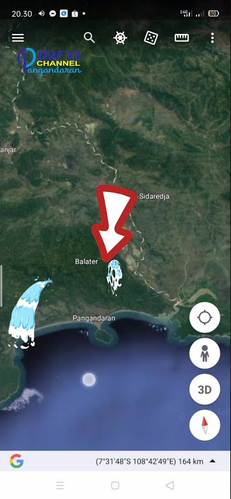 Lokasi Pantai Pangandaran Jawa Barat #Shorts #short
