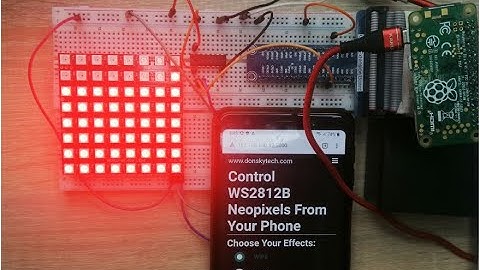 Control WS2812B/Neopixel Using Mobile Phone and Raspberry Pi