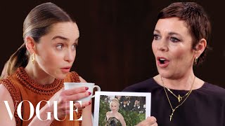 Emilia Clarke & Olivia Colman Ask Rapid-Fire Questions | Off the Cuff | Vogue