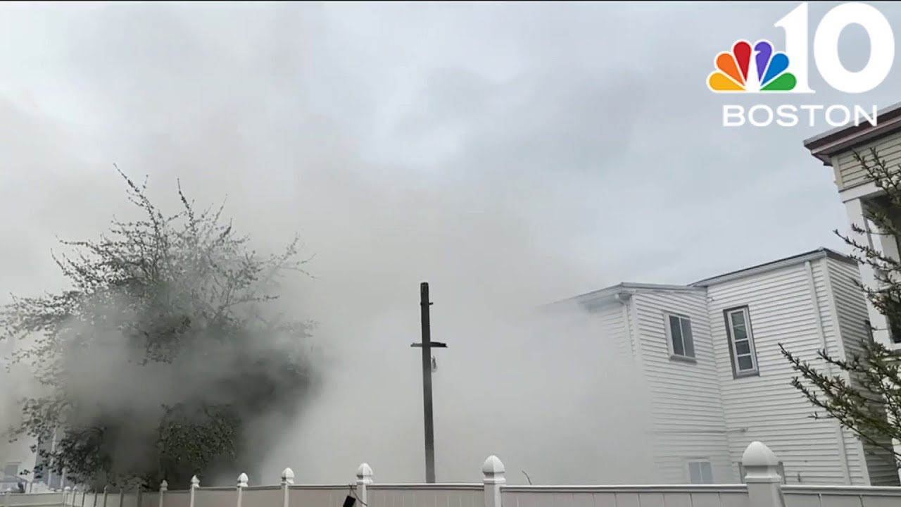 1 person hospitalized after house fire in East Boston - YouTube