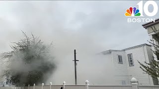 1 person hospitalized after house fire in East Boston