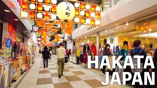 【4K】Fukuoka, Nakasu to Tenjin  Walking tour | Japan 2022