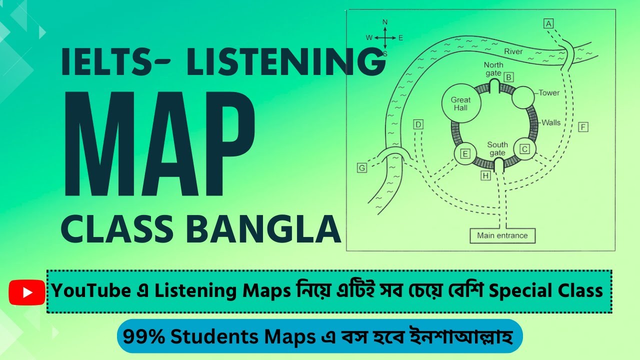 IELTS Listening Map Tips and Tricks in Bangla।। ielts listening map