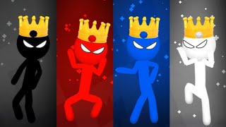 Battle of kings  in Stickman party | Gameplay - MINIGAMES 1 2 3 4 Player