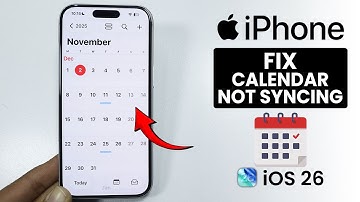 [iOS 26] iPhone Calendar Not Syncing - Fixed!