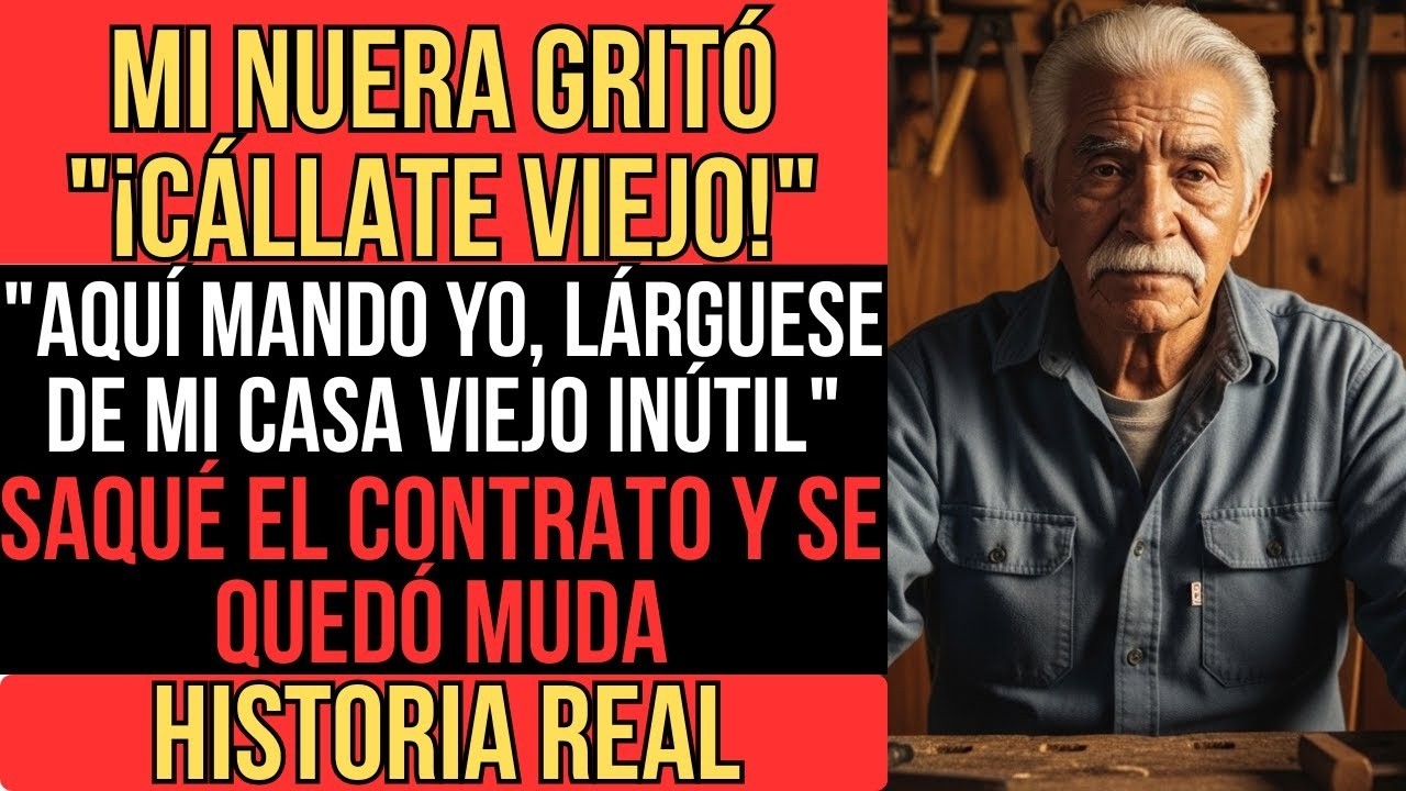 MI NUERA ME HUMILLÓ  '¡LÁRGUESE VIEJO!'   AL DÍA SIGUIENTE UN CAMIÓN LLEGÓ Y ELLA LLORÓ